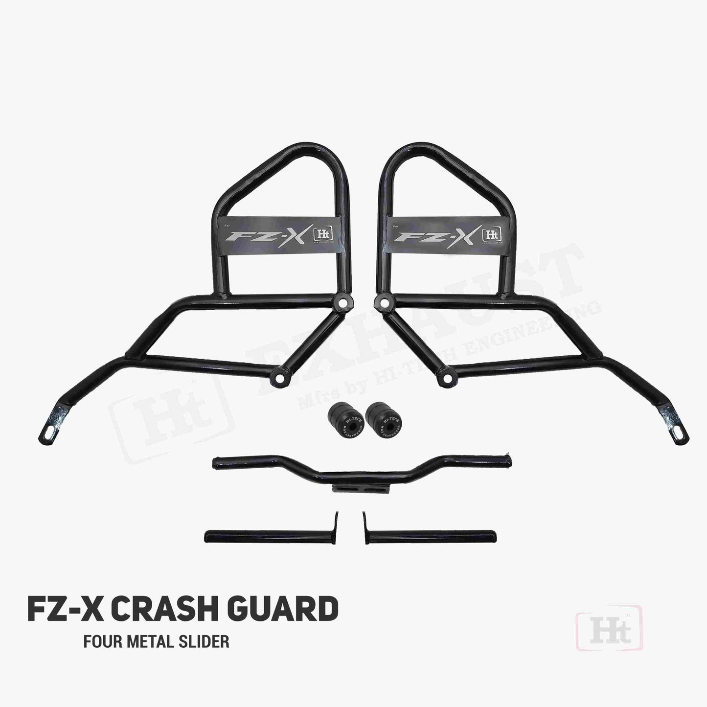 ADV CRASH GUARD FOR FZ-X WITH METAL SLIDER - HT EXHAUST