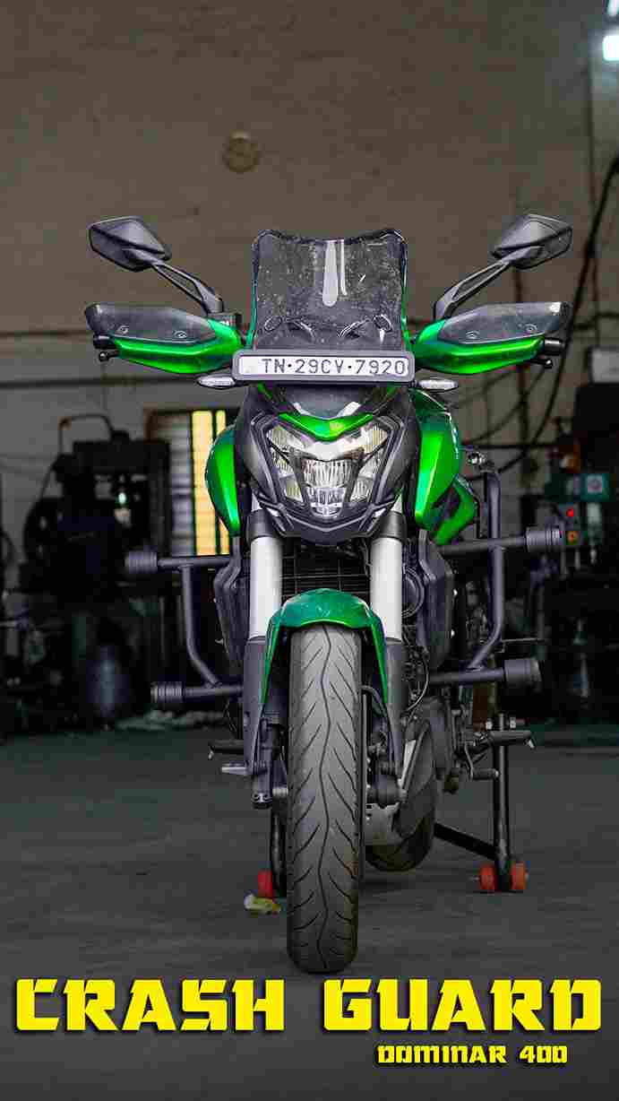 NS125&160&200/Dominar 250&400 Structure Crash Guard with 4 Metal Slider