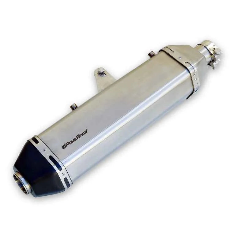Exhaust for Royal Enfield Himalayan 411 - Brushed Steel POWER RAGE
