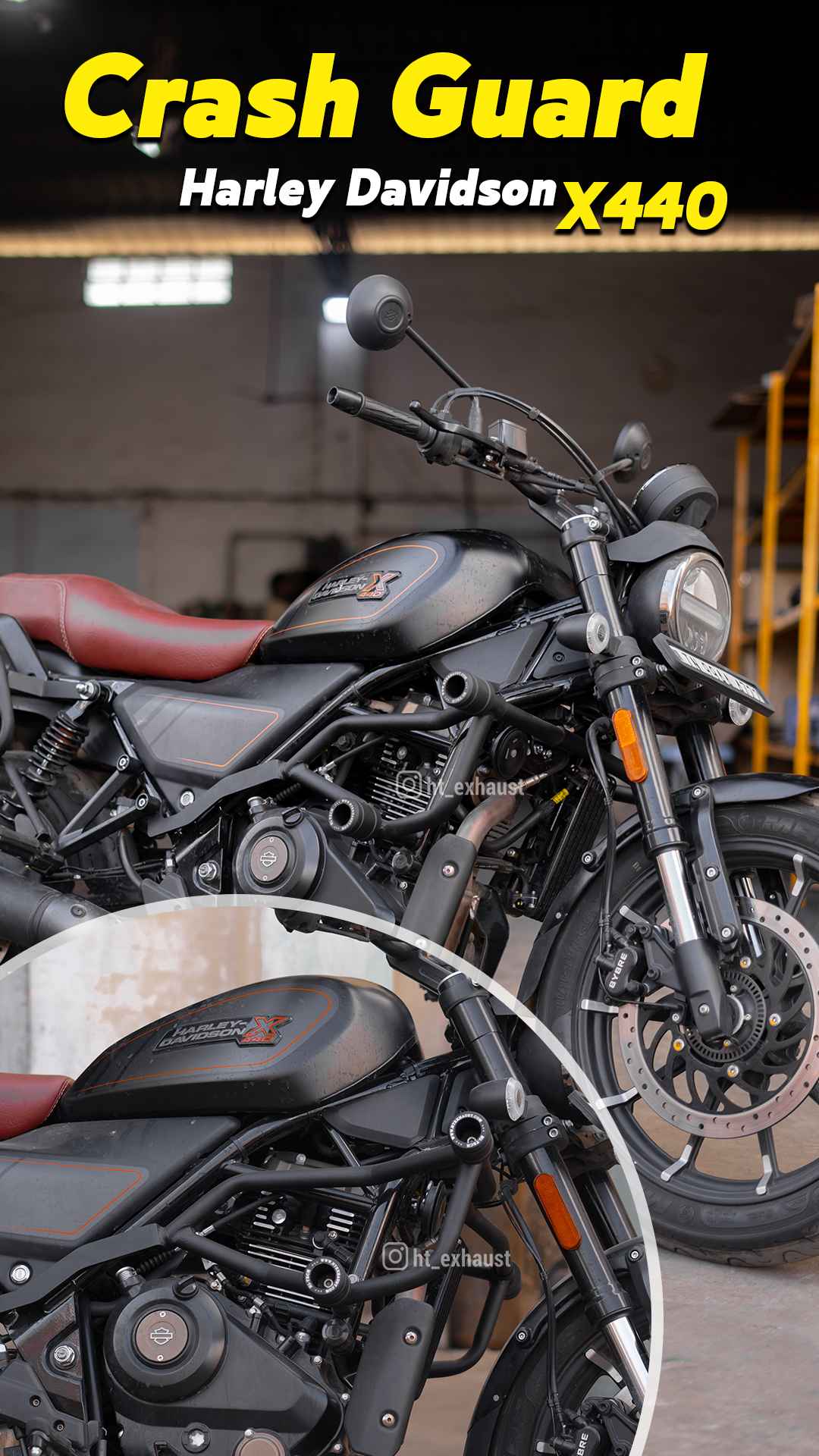 Crash guard for Harley Davidson X440 - HT EXHAUST