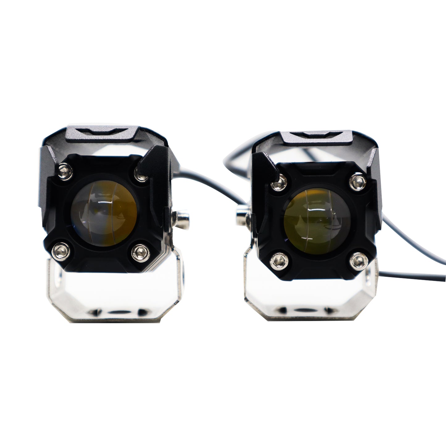 LED Work Light Fog Lamp Dual Color Motorcycle Lights