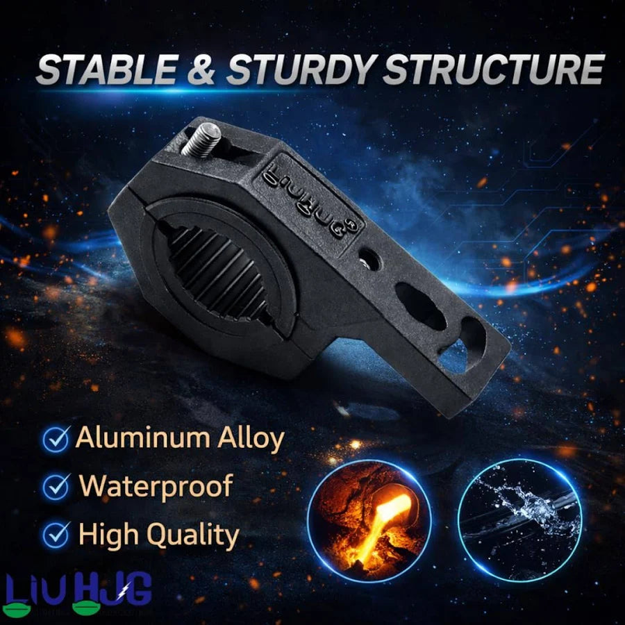 LIU HJG Fog Light Clamps with Non Slip Rubber & Installation Tools Adjustable Brackets Heavy Duty Clamps Rustproof