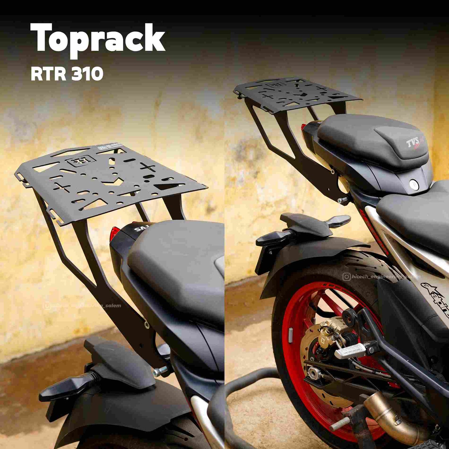Apache RTR 310 Top Rack - HT EXHAUST