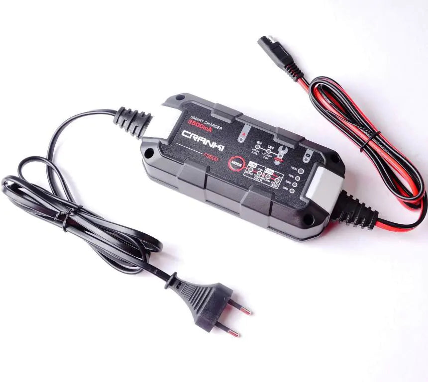 CHARGER FOR MOTORCYCLE/BIKE BATTERY – F3500-CRANK1