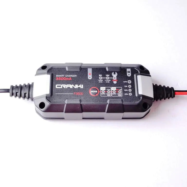 CHARGER FOR MOTORCYCLE/BIKE BATTERY – F3500-CRANK1
