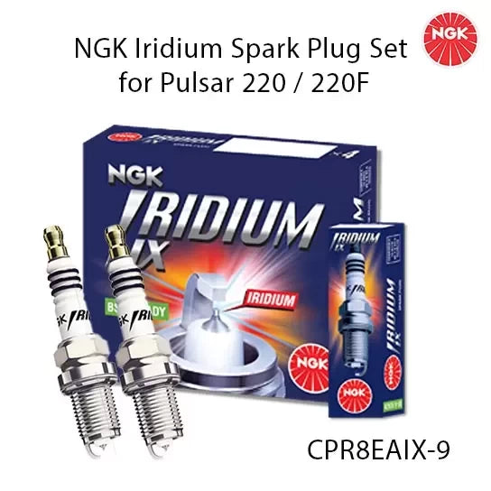 NGK Iridium Spark Plug Set for Pulsar 220 / 220F