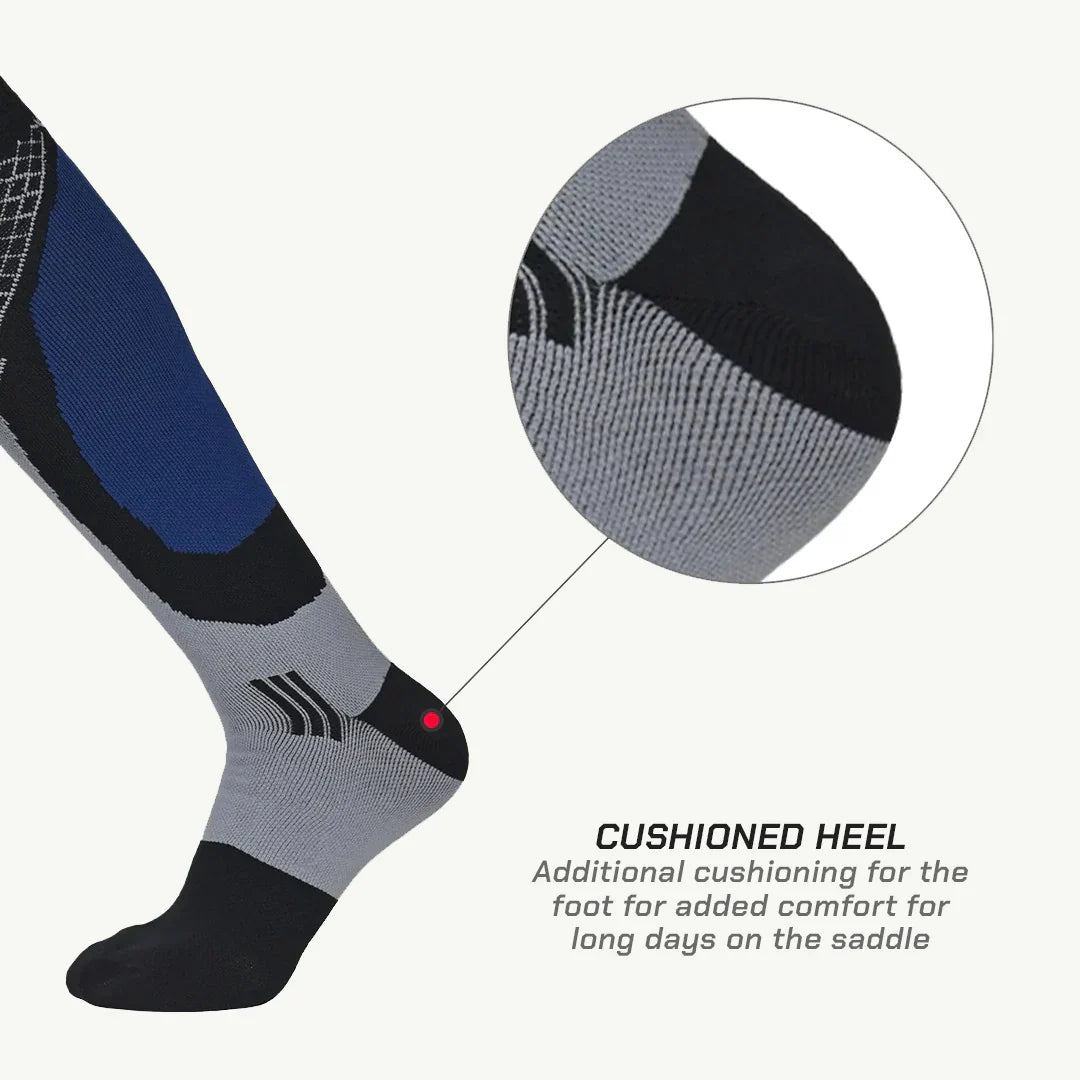 WATERPROOF SOCKS KNEE HIGH (BLUE/GRAY) - VIATERRA