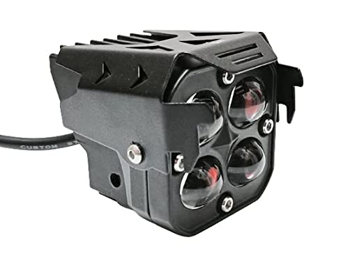 HJG NEW 4 LED FOG LIGHT (RED + WHITE + YELLOW) (PACK OF 2)