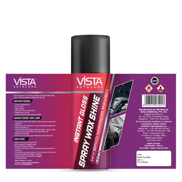 Vista Spray Wax Shine