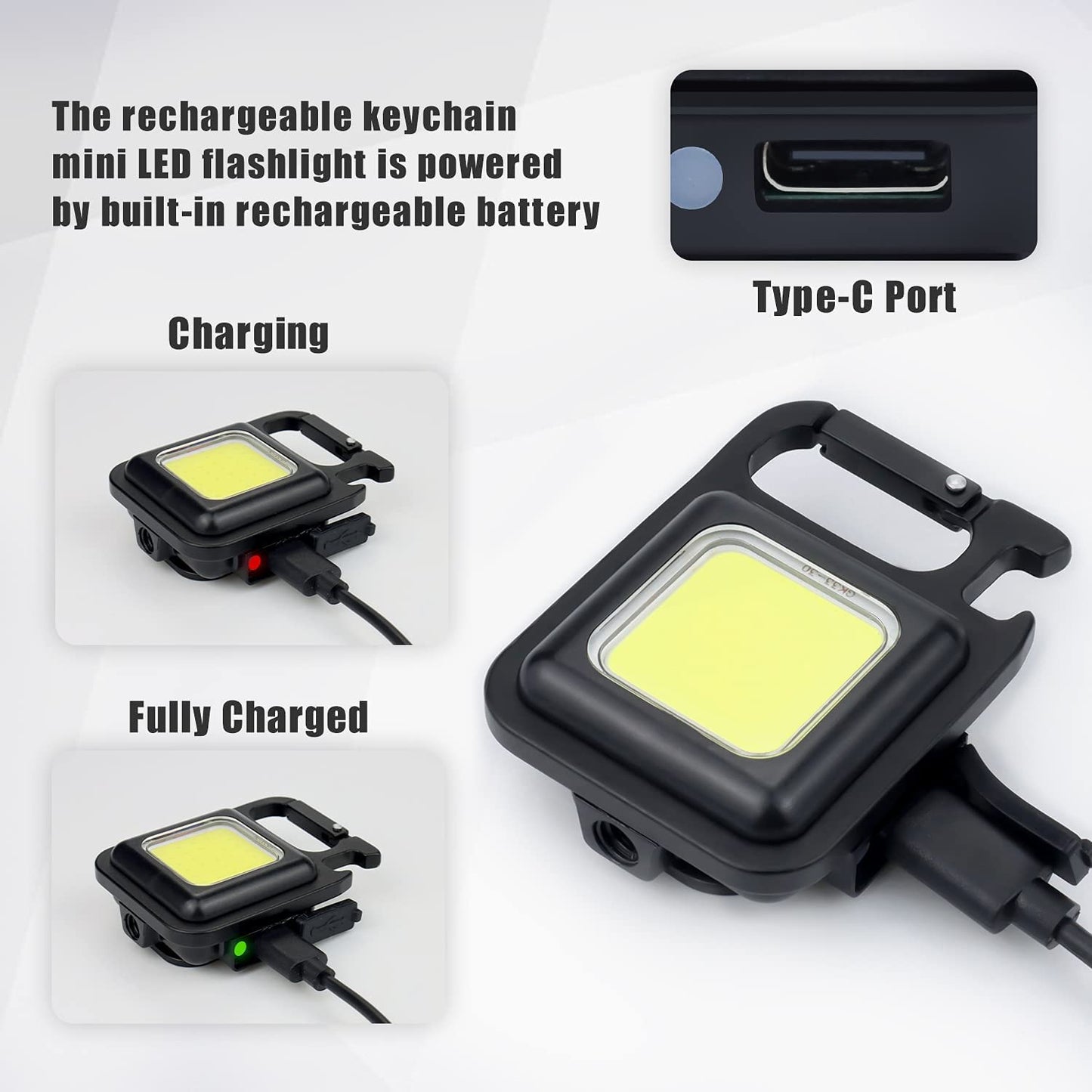 Keychain LED Light with Bottle Opener