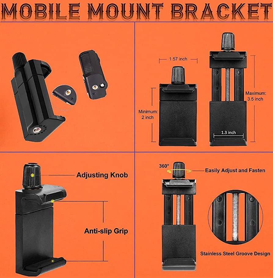 Helmet Chin Mount with Mobile Holder