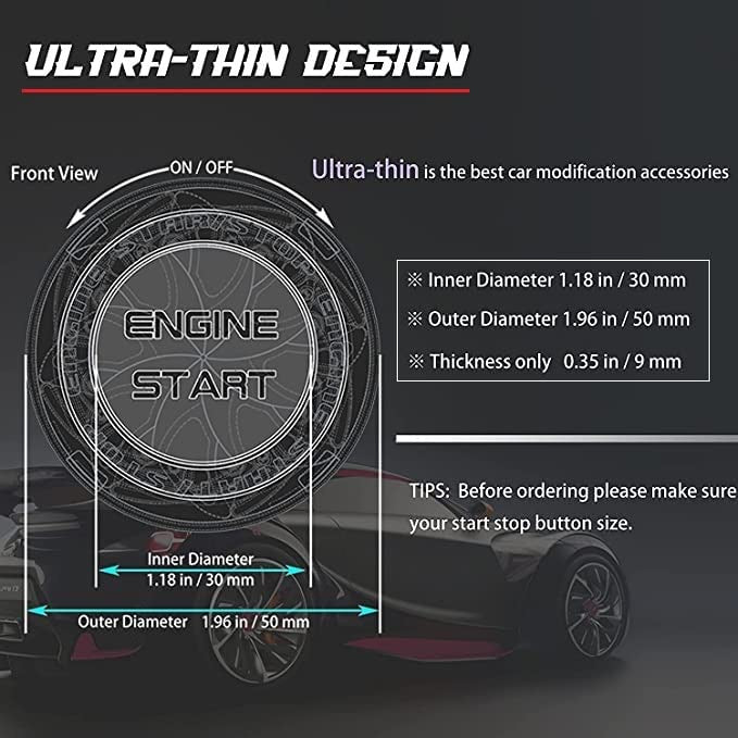 Ignition Button Cover for Bike (PVC)