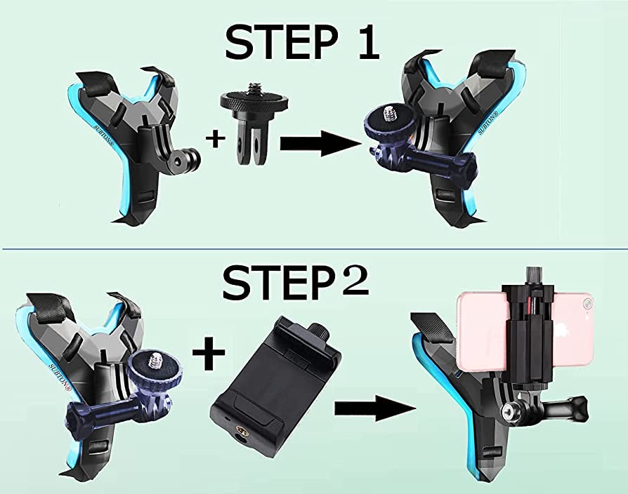 Helmet Chin Mount with Mobile Holder