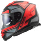 LS2 FF800 Storm II Faster Titanium Helmet - Matt Red