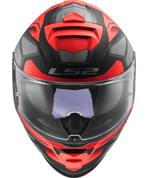 LS2 FF800 Storm II Faster Titanium Helmet - Matt Red