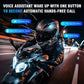 EDYELL A1 NEW Intercom Motorcycle Bluetooth Headsets, Smart LED Display Motorcycle Helmet Speakers, HD Calling and HiFi Music,Waterproof & Dustproof Helmet Headset,Group Communication System On Ear Headphones