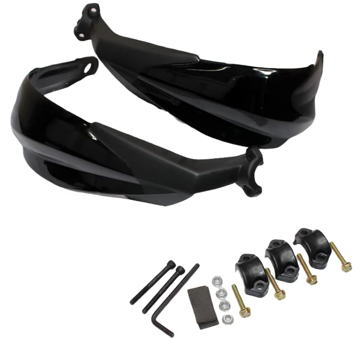 Universal Hand Guard Brake / Clutch Lever Guard Protectors / Wind Deflectors for All Bikes (Black)