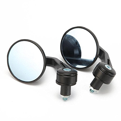 Handle Bar Mirror Round Black For All Bikes