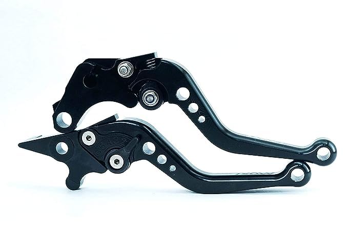 Adjustable Brake and Clutch Black Colour Lever for Royal Enfield Bullet (CNC Material)
