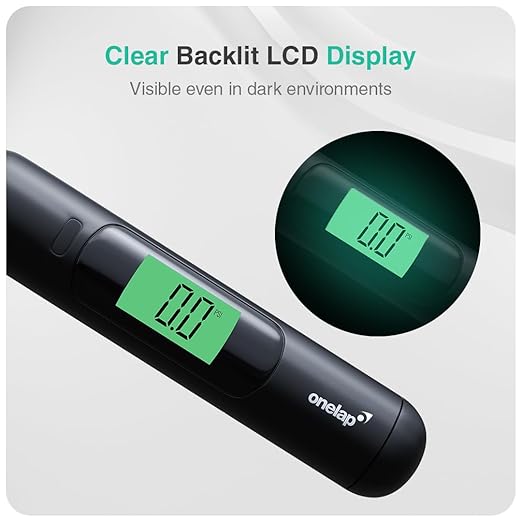 Digital Tyre Pressure Gauge (Zinc Alloy Head) | 0-150 PSI | Suitable for Car, Truck, Bike, Bicycle with Backlight LCD - Onelap TyreChek™