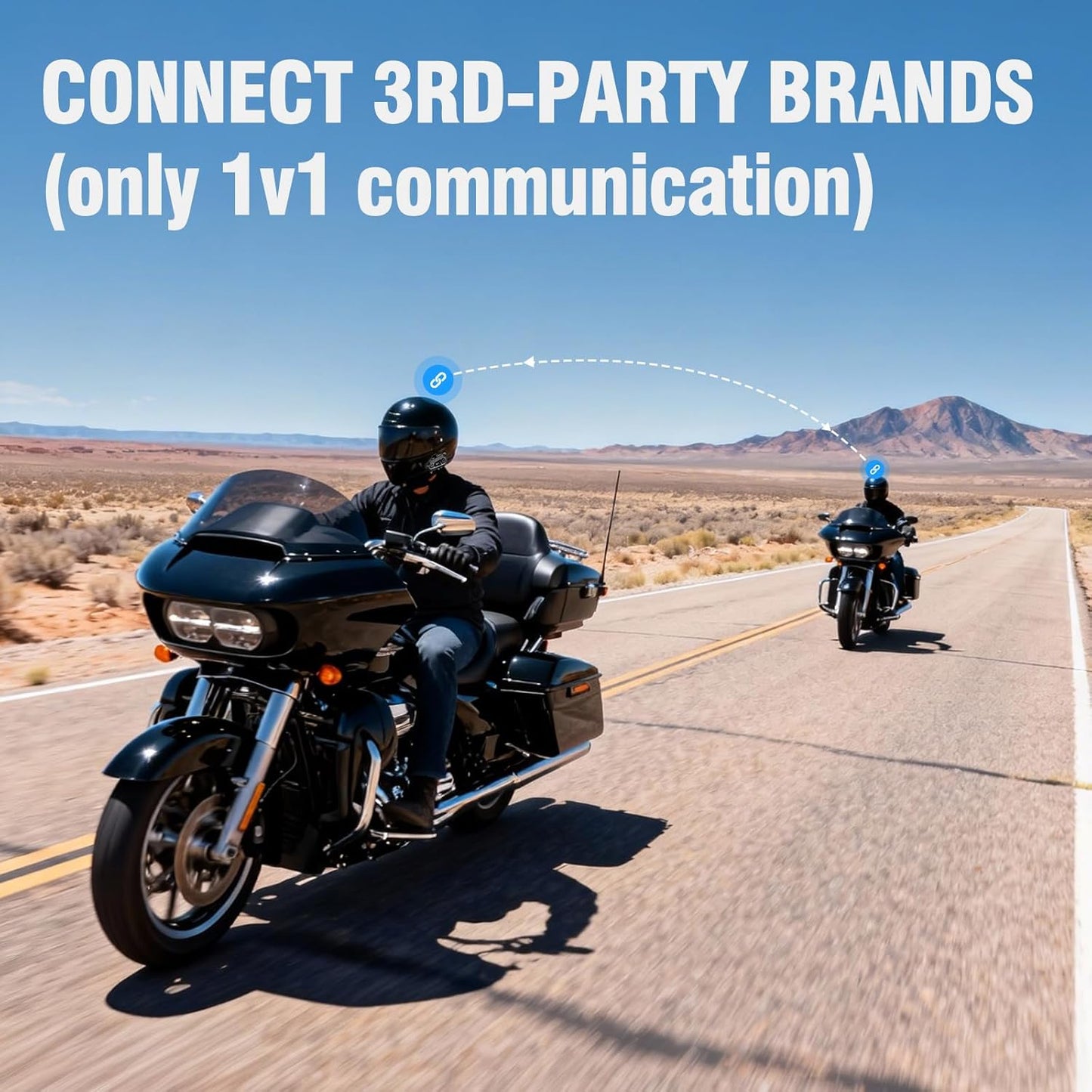 EDYELL A1 NEW Intercom Motorcycle Bluetooth Headsets, Smart LED Display Motorcycle Helmet Speakers, HD Calling and HiFi Music,Waterproof & Dustproof Helmet Headset,Group Communication System On Ear Headphones