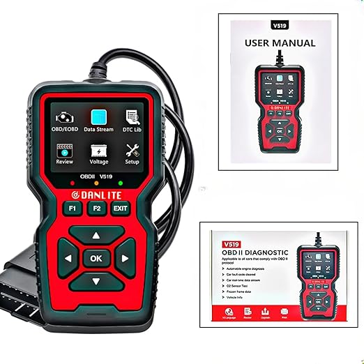 V519 OBD-ll Diagnostic Scanner with Multi Coupler 11 in 1 for BS6 / BS7 Scanning Cable for All Two Wheelers