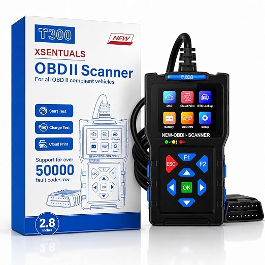 T300 OBD Scanner with 11-Pin OBD Cable | BS6 BS7 Bike Diagnostic Tool | Engine Fault Code Reader & Clear