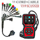 V519 OBD-ll Diagnostic Scanner with Multi Coupler 11 in 1 for BS6 / BS7 Scanning Cable for All Two Wheelers