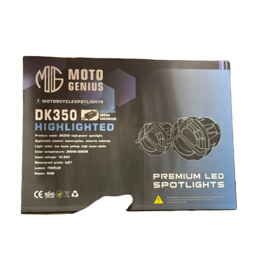 Moto genius DK-350 60 Watt Mercedes Fog light with Harness for all Motorcycles