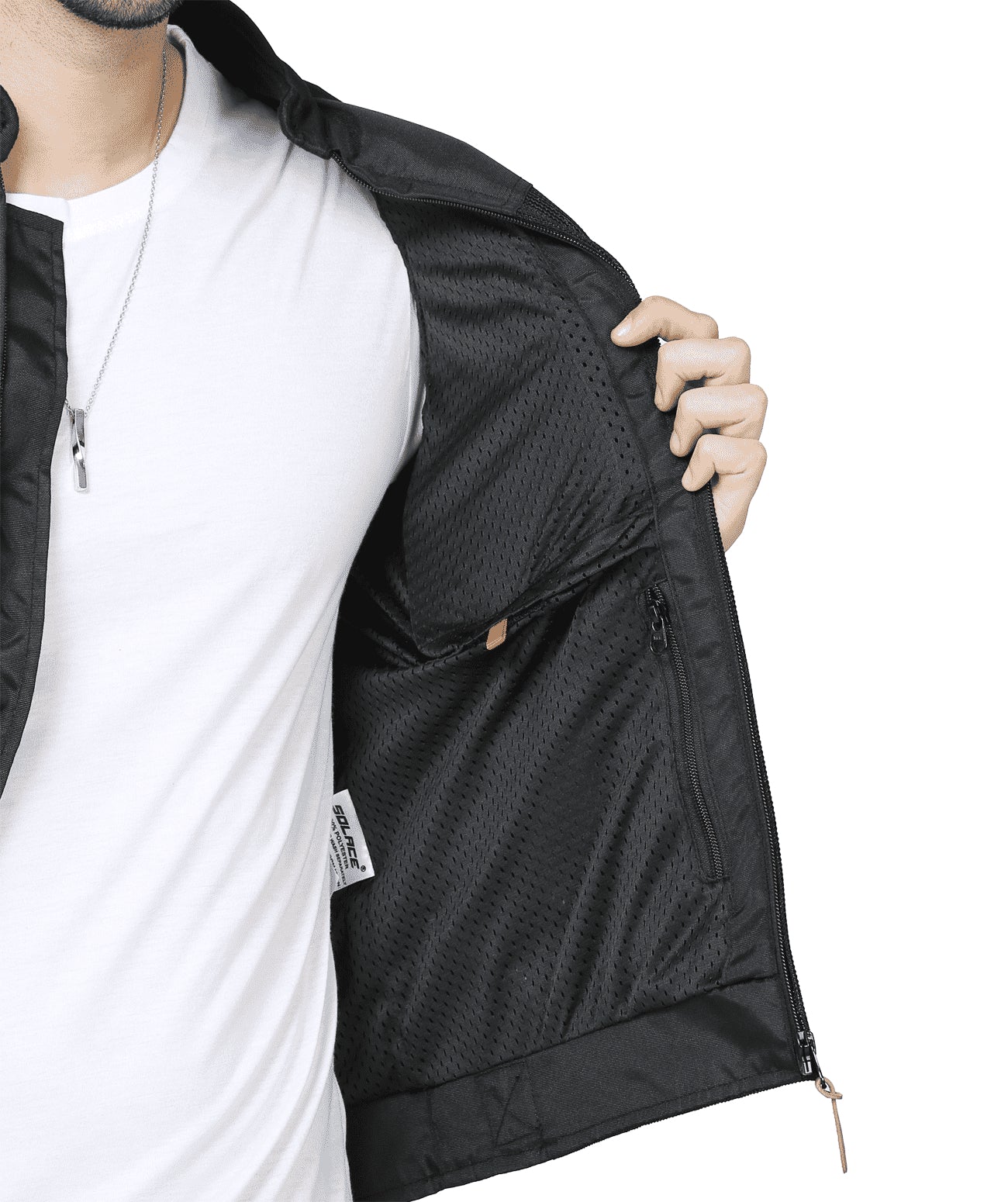 Thrift Mesh Jacket (Minima Black) - SOLACE