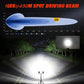 HJG New 9 LED 180W Round CREE Foglight Foglamp with Yellow Cover 180W 9 LED HJG 180W 9 LED Car Accessories Led Headlights Lights Led Fog Lights For Motorcycle Car SUV Lights, Set of 2 with Wiring Harness Kit HJG 9 LED Round 180W