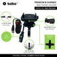 BOBO BM1 PRO PLUS Jaw-Grip Bike Phone Holder (with PRO PLUS Vibration Damper, Fast USB 3.0 Charger, SAE Connector & Fast USB Cable)