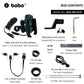 BOBO BM1 PRO PLUS Jaw-Grip Bike Phone Holder (with PRO PLUS Vibration Damper, Fast USB 3.0 Charger, SAE Connector & Fast USB Cable)