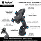 BOBO Universal Telescopic Windshield Mount Dashboard Car Phone Holder, With Reusable Gel Based Suction Cup