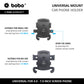 BOBO Universal Telescopic Windshield Mount Dashboard Car Phone Holder, With Reusable Gel Based Suction Cup