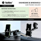 BOBO Universal Telescopic Windshield Mount Dashboard Car Phone Holder, With Reusable Gel Based Suction Cup
