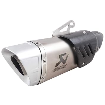 Universal Bike Exhaust AKRAPOVIC Chrome