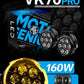 VK   70   Pro   90W   piece,   LED   Auxiliary   Fog   Lights   with   DRL   |   Wiring   Harness   &   Mounts   Included   |   Yellow   Covers   |   Ultra   Bright   Touring   Lights   (Pack   of   2)   (MGF3)