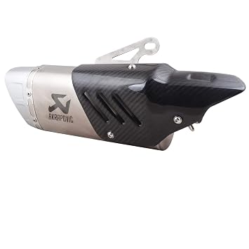 Universal Bike Exhaust AKRAPOVIC Chrome