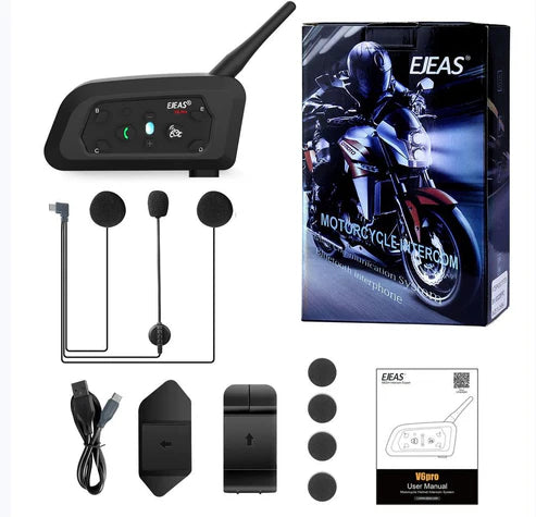 EJEAS Vnetphone V6 Pro+ Bluetooth Intercom IP67 BT 5.1 C-Type