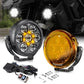 VK   70   Pro   90W   piece,   LED   Auxiliary   Fog   Lights   with   DRL   |   Wiring   Harness   &   Mounts   Included   |   Yellow   Covers   |   Ultra   Bright   Touring   Lights   (Pack   of   2)   (MGF3)