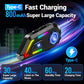 EDYELL C5 Motorcycle Helmet Bluetooth on ear Headset, Connects to 2 Phones at The Same Time Using Music & GPS, IP67 Waterproof, Supports Android & iOS, Compatible with All Helmets