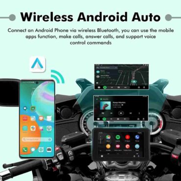 Simtac Quick Detachable Motorcycle GPS CarPlay & Android Auto system – M3