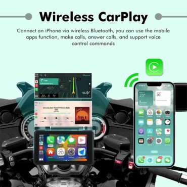 Simtac Quick Detachable Motorcycle GPS CarPlay & Android Auto system – M3