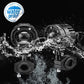 VK   G10   80W   LED   Motorcycle   Fog   Light   with   Wiring   Harness   &   Switch,   Dual   Beam   High   Low   White   Yellow   Auxiliary   Spotlight,   12V–36V   Waterproof   IP67