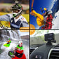 4-Way Helmet Chin Mount with 3M Curved & Flat Adhesive, J Hook Mount Compatible with Gopro 13/12/11/10/9/8/7 Insta 360 & Other Action Cameras