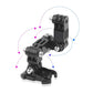 4-Way Helmet Chin Mount with 3M Curved & Flat Adhesive, J Hook Mount Compatible with Gopro 13/12/11/10/9/8/7 Insta 360 & Other Action Cameras