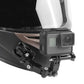 4-Way Helmet Chin Mount with 3M Curved & Flat Adhesive, J Hook Mount Compatible with Gopro 13/12/11/10/9/8/7 Insta 360 & Other Action Cameras