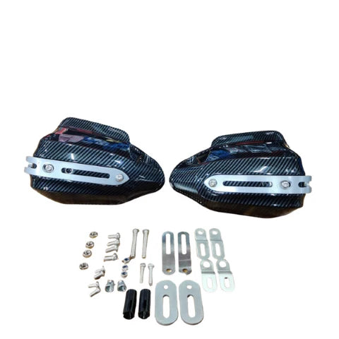 Moto Genius Hand Guard Protector With Aluminum Support - Black - Moto Genius