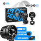 VK   G10   80W   LED   Motorcycle   Fog   Light   with   Wiring   Harness   &   Switch,   Dual   Beam   High   Low   White   Yellow   Auxiliary   Spotlight,   12V–36V   Waterproof   IP67